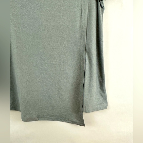 Cuddl Duds Soft Wear with Stretch Heather Gray Short Sleeve Asymmetrical… - Picture 3 of 8